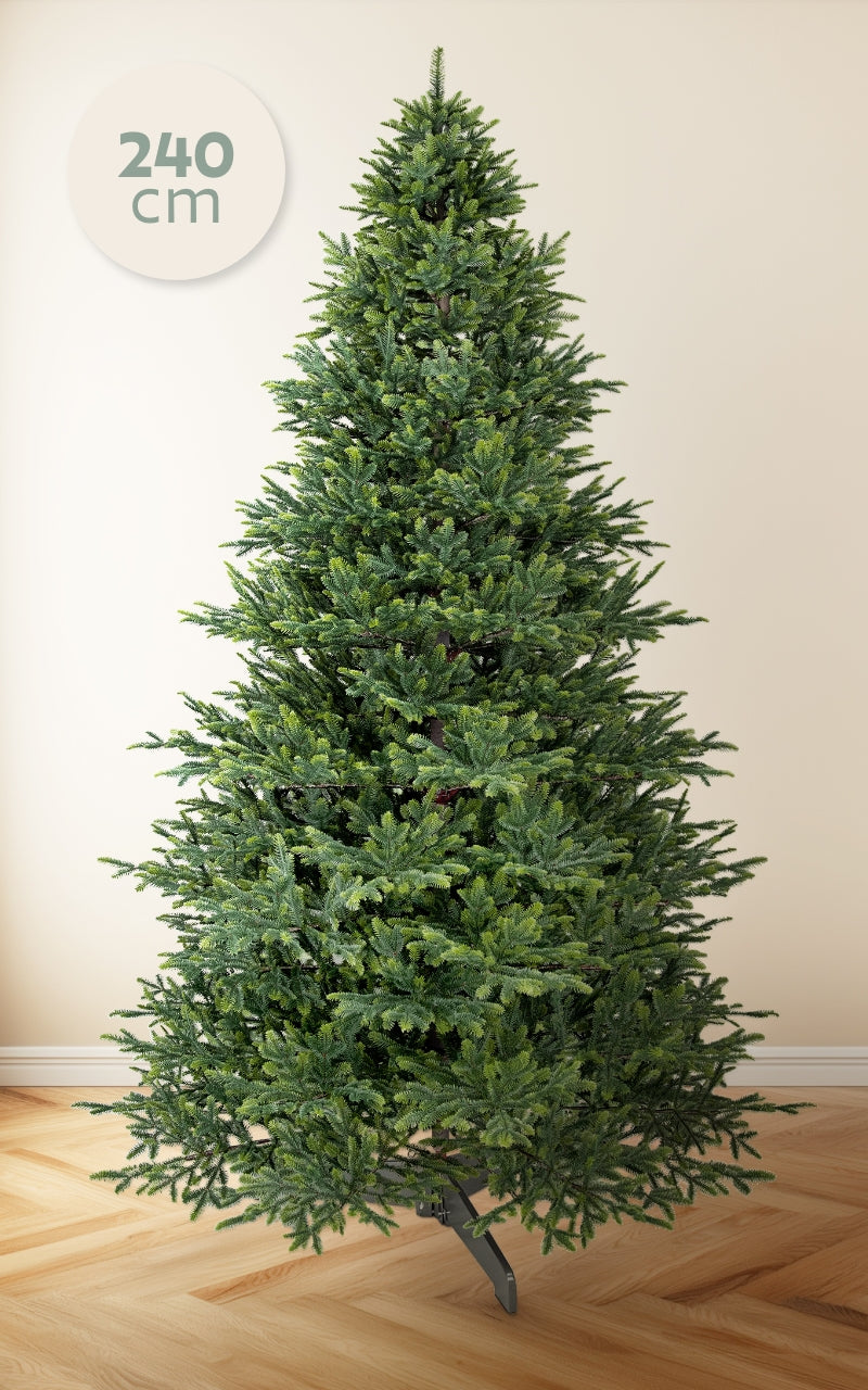 Birkmann 191297 - Stampino Per Biscotti XXL A Forma Di Albero Di Natale, 18,5 Cm, In Acciaio Inossidabile, Con Etichetta Ricetta Inclusa